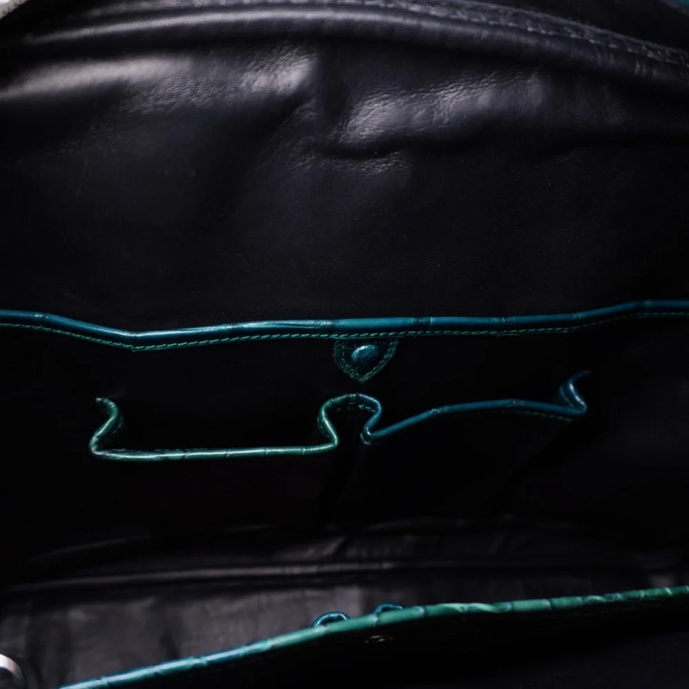 Ralph Lauren Purple Label Alligator Briefcase Emerald OS Brand New - Picture 11 of 16